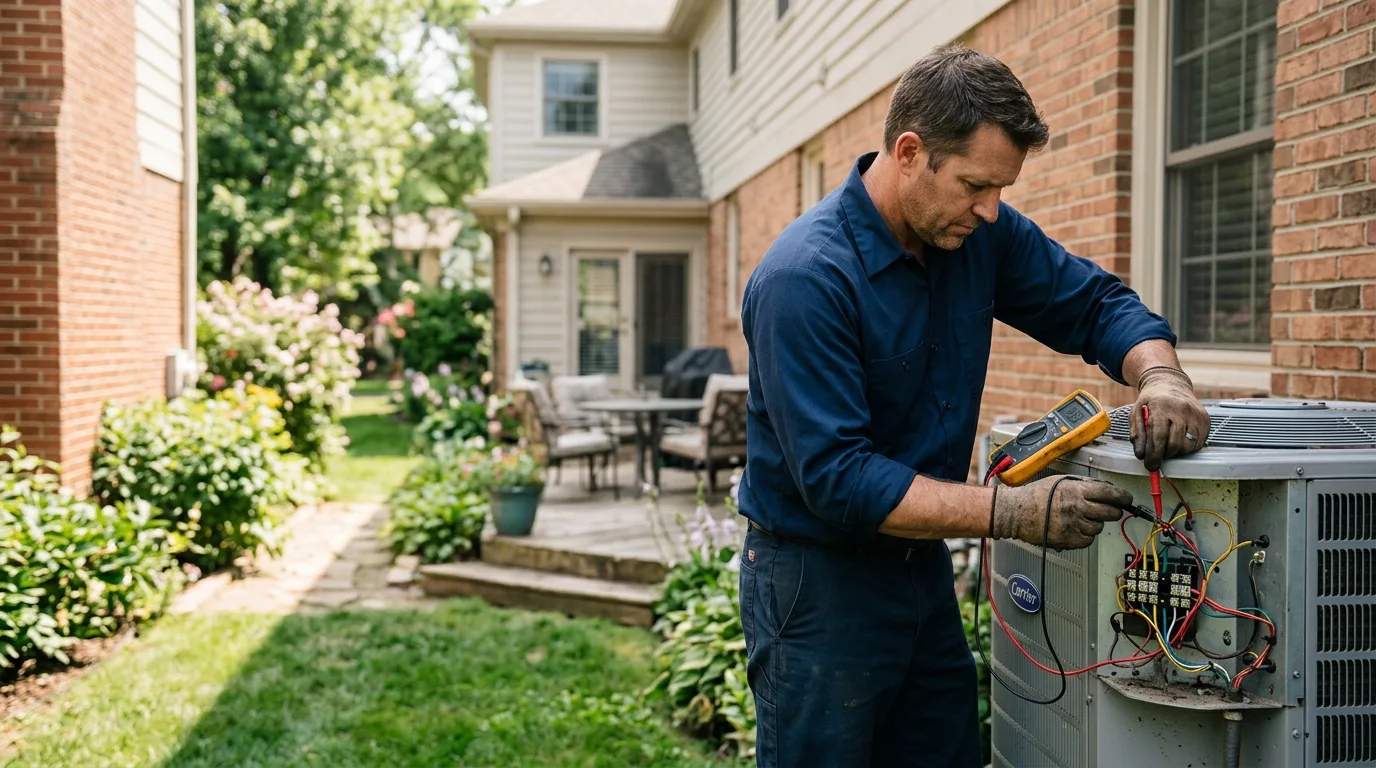 HVAC technician working near Kahoka, MO